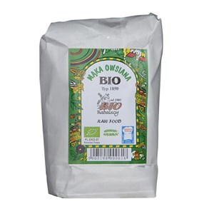 Mąka razowa owsiana BIO Typ: 1850  0,5 kg (1)