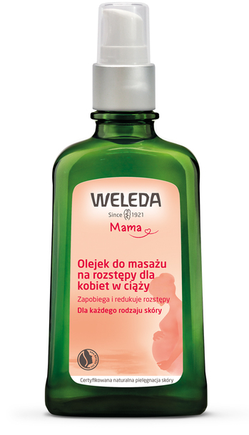 Weleda Olejek do masażu na rozstępy dla kobiet w ciąży 100 ml (1)